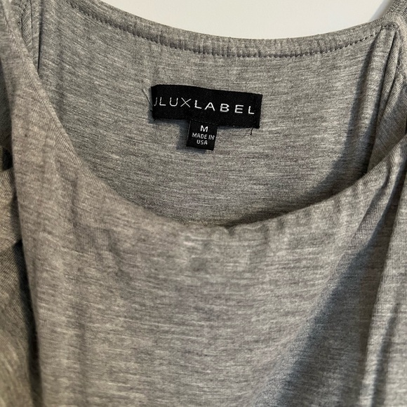 JLUXLABEL ‘Grey New Jersey Double Lined Dress’ - Picture 6 of 8